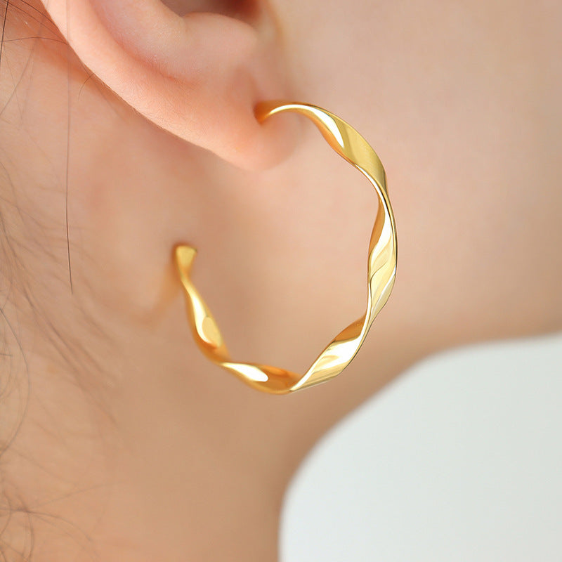 Iris Øreringe | 18k Guld