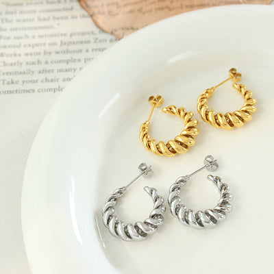 Guldøreringe Aurum Twist | 18k Guld