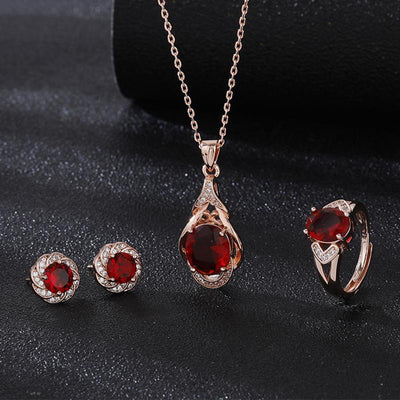 Elysia Roseray Sæt | Roséguld 16k - DK