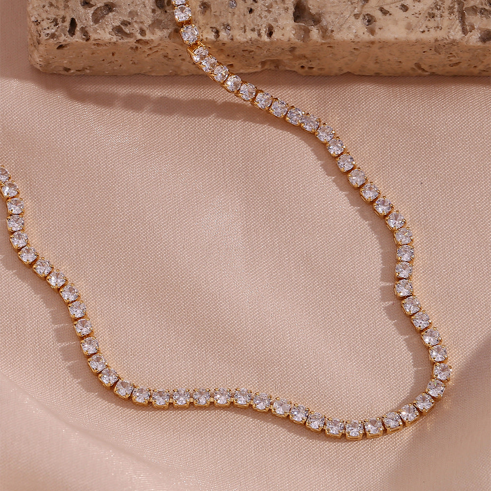Tenis Halskæde Isolde Diamant | 18k Guld