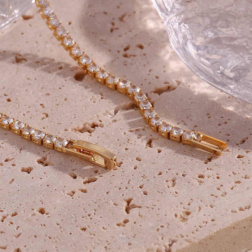 Tenis Halskæde Isolde Diamant | 18k Guld