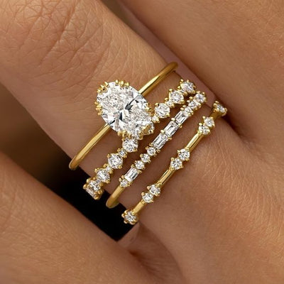 Solène Viremont Ring Sæt | Guld