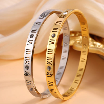 Romersk Tal Titanium Armbånd