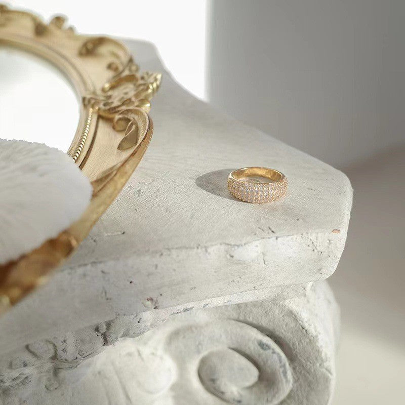 Ring med glaskuppel | Guld 18k