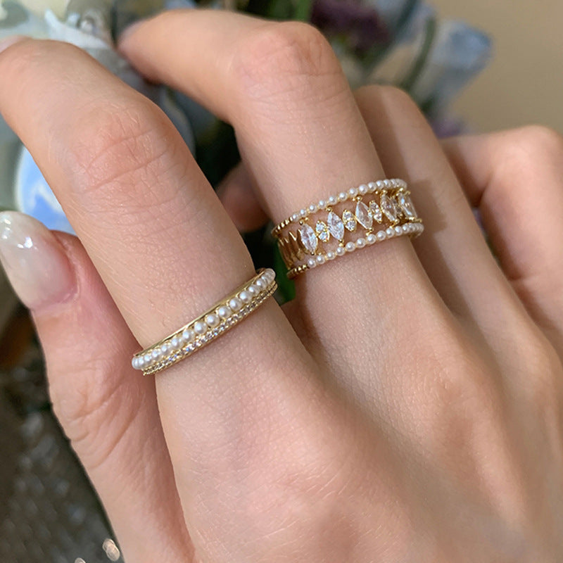 Elodie Vance Ring Sæt | Guld