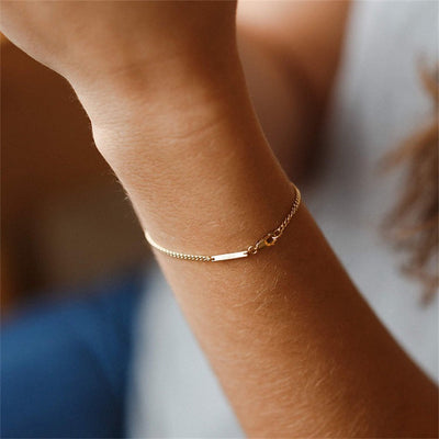 Rosmarin Kædearmbånd | 18k Guld