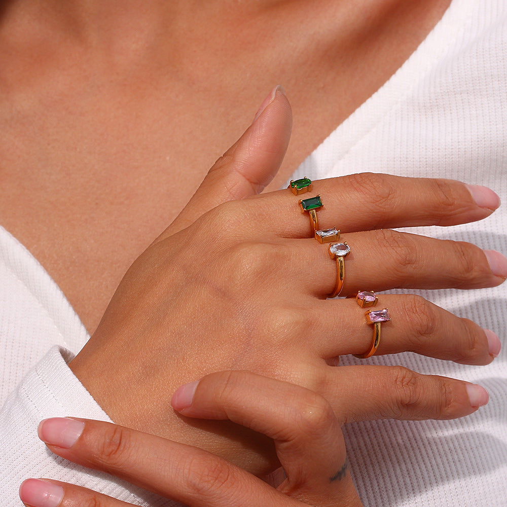 Fedilia Edelstein Ring | 18k Guld
