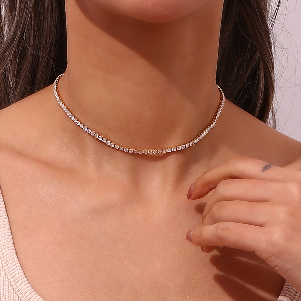 Tenis Halskæde Isolde Diamant | 18k Guld