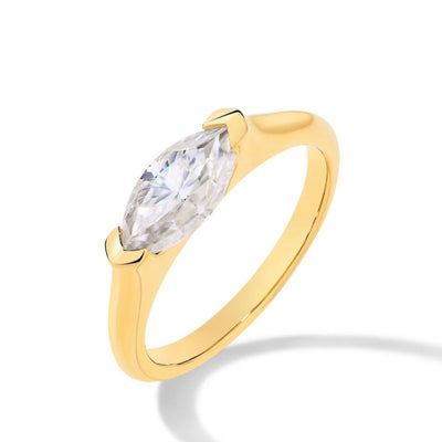 Hailey Playa Tynd Ring | Guld 18k - DK