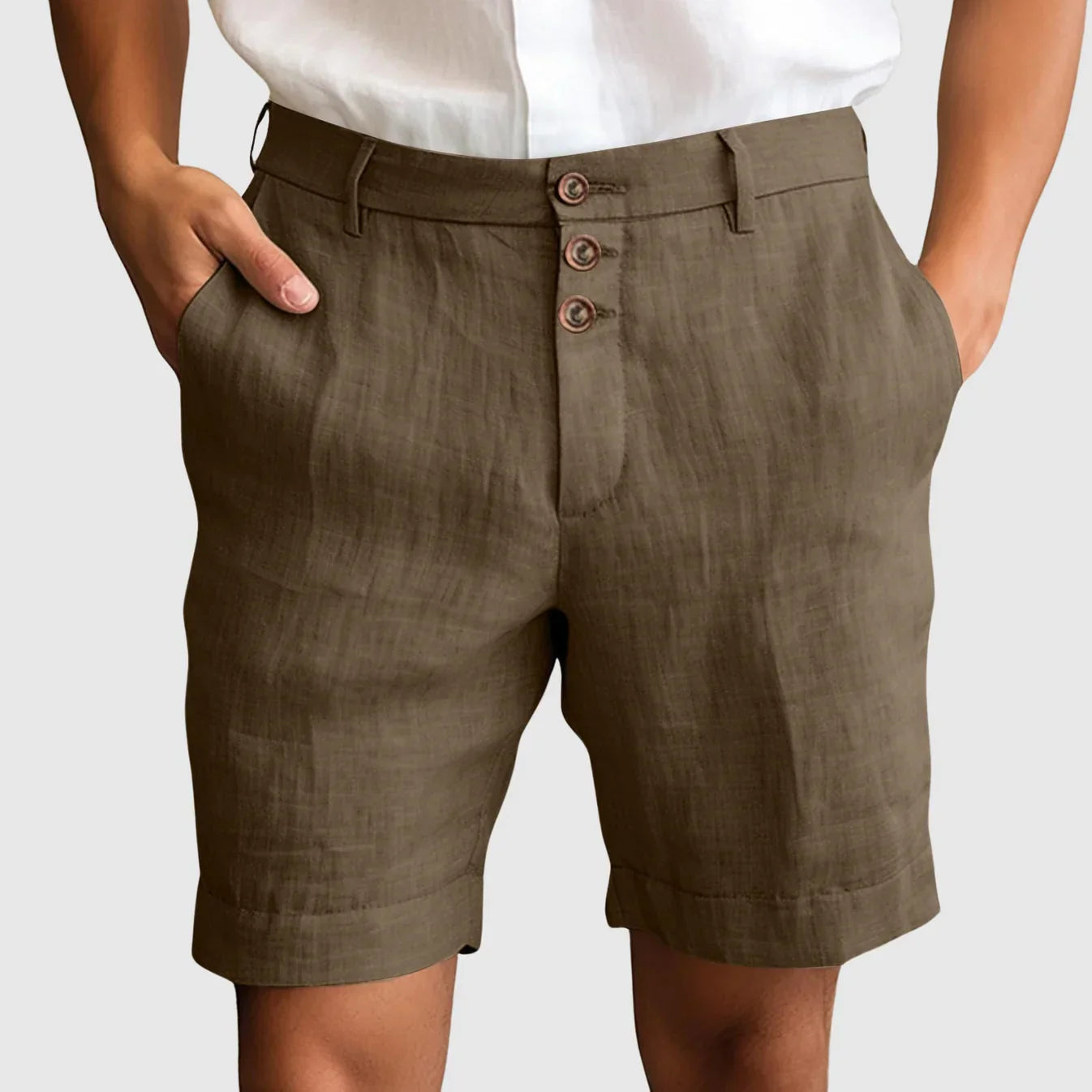 Adrian - Elegante Shorts i Raffineret Hør & Bomuld
