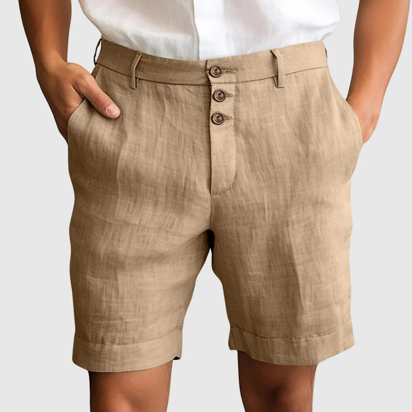 Adrian - Elegante Shorts i Raffineret Hør & Bomuld