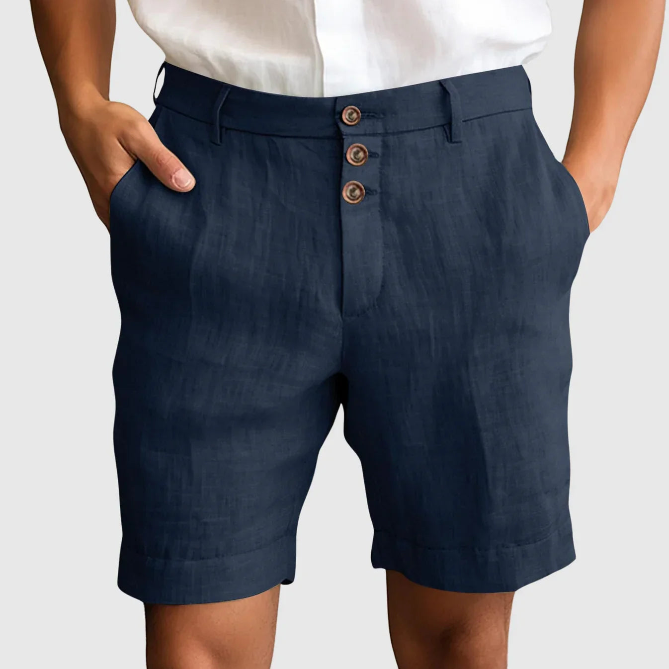Adrian - Elegante Shorts i Raffineret Hør & Bomuld