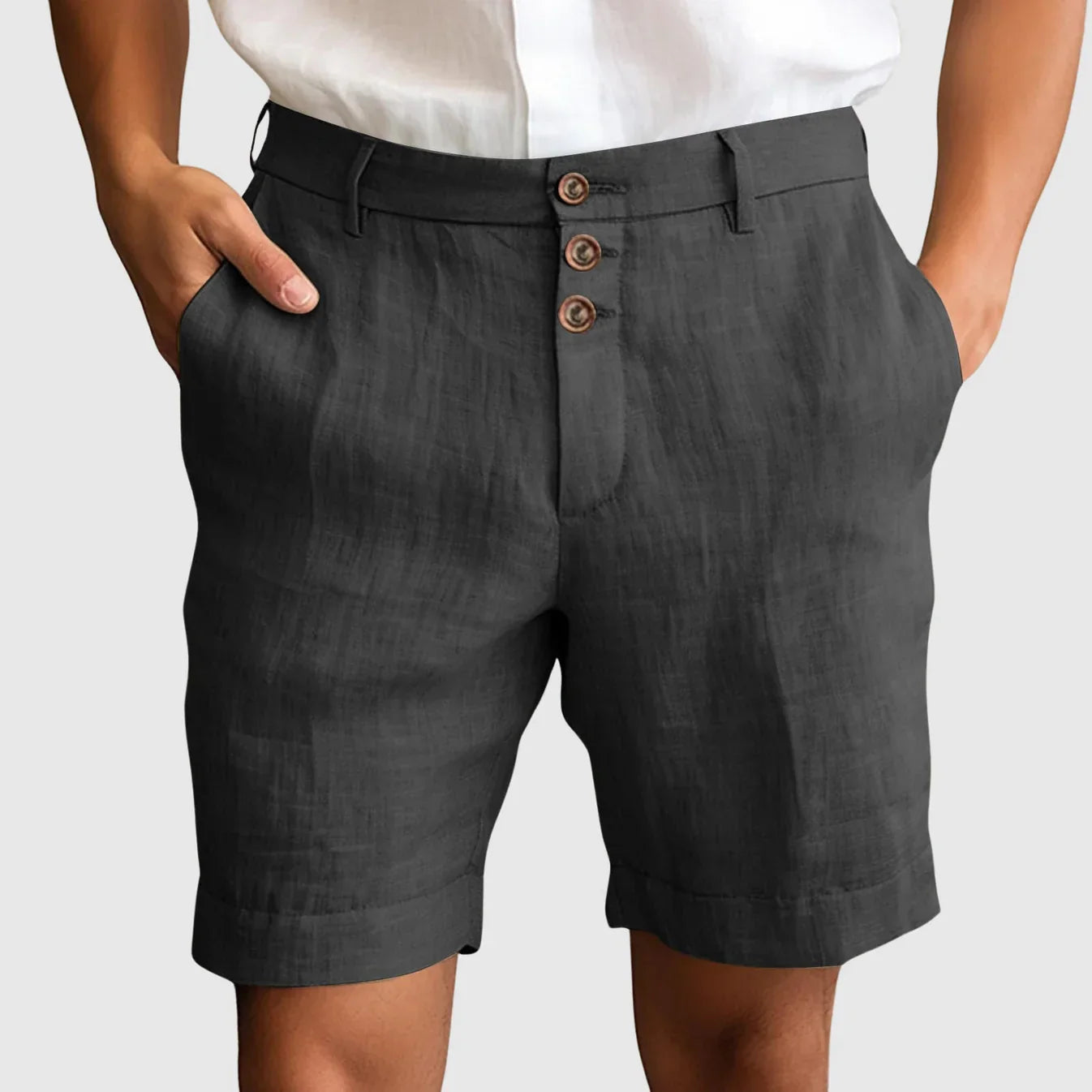 Adrian - Elegante Shorts i Raffineret Hør & Bomuld