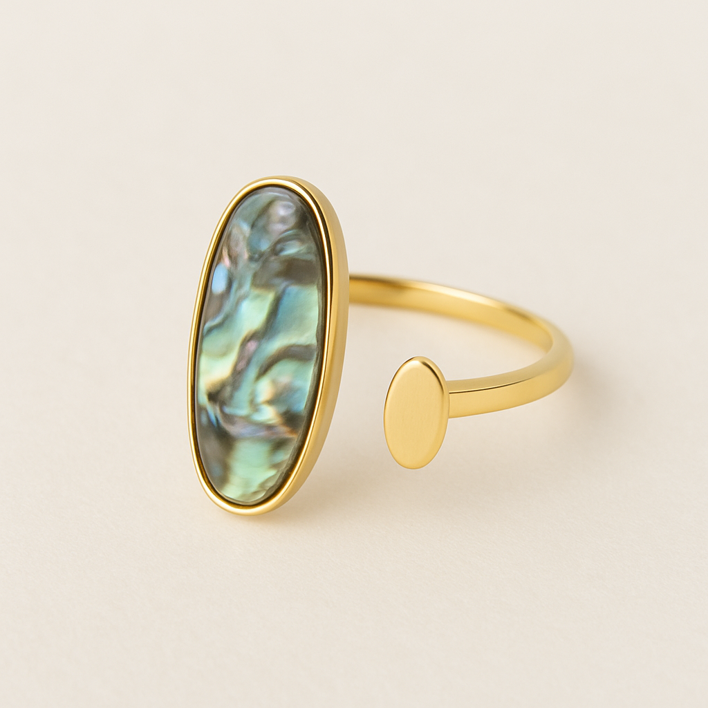 Vintage farverig opalring