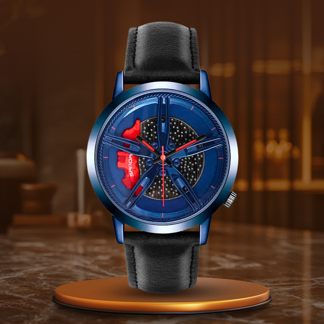 Rotating Hub Dial Quartz Ur