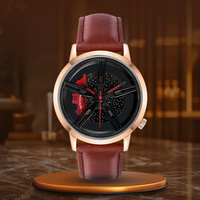 Rotating Hub Dial Quartz Ur