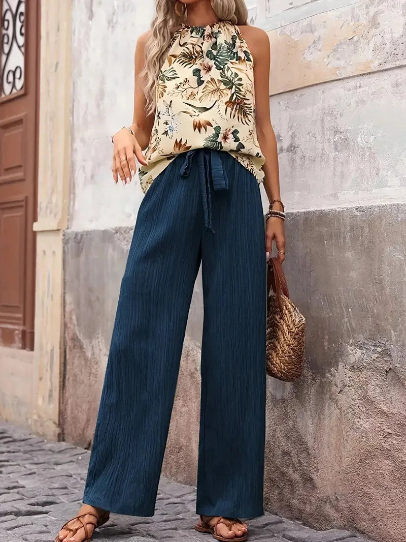 Ensemble Azzura 2 Dele Elegant Uden Ærmer