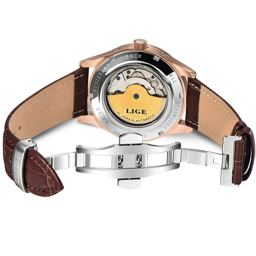 Automatisk Mekanisk Tourbillon Ur