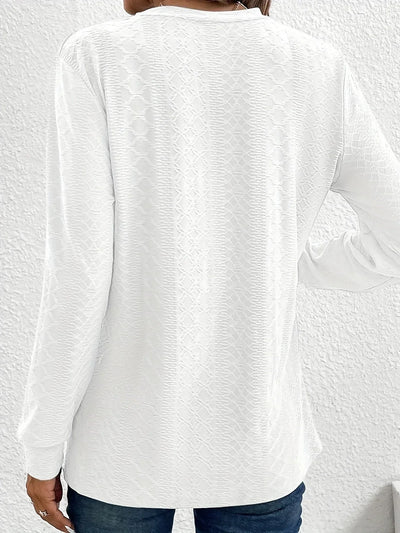 Struktureret Bluse med Knapper | Olsen & Olsen™