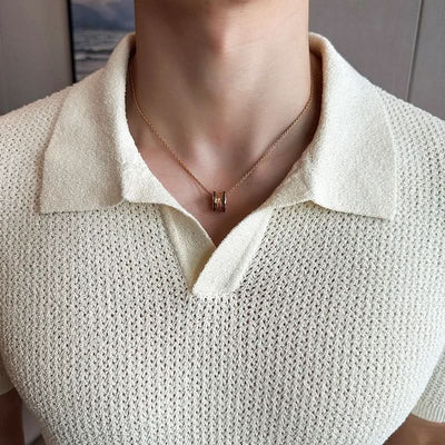 Mandlig V-Udskæring Polo T-shirt Jeremy™ | Olsen & Olsen - DK