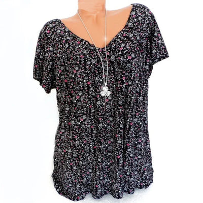 Sommerbluse med Blomsterprint | Olsen & Olsen™