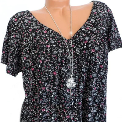 Sommerbluse med Blomsterprint | Olsen & Olsen™