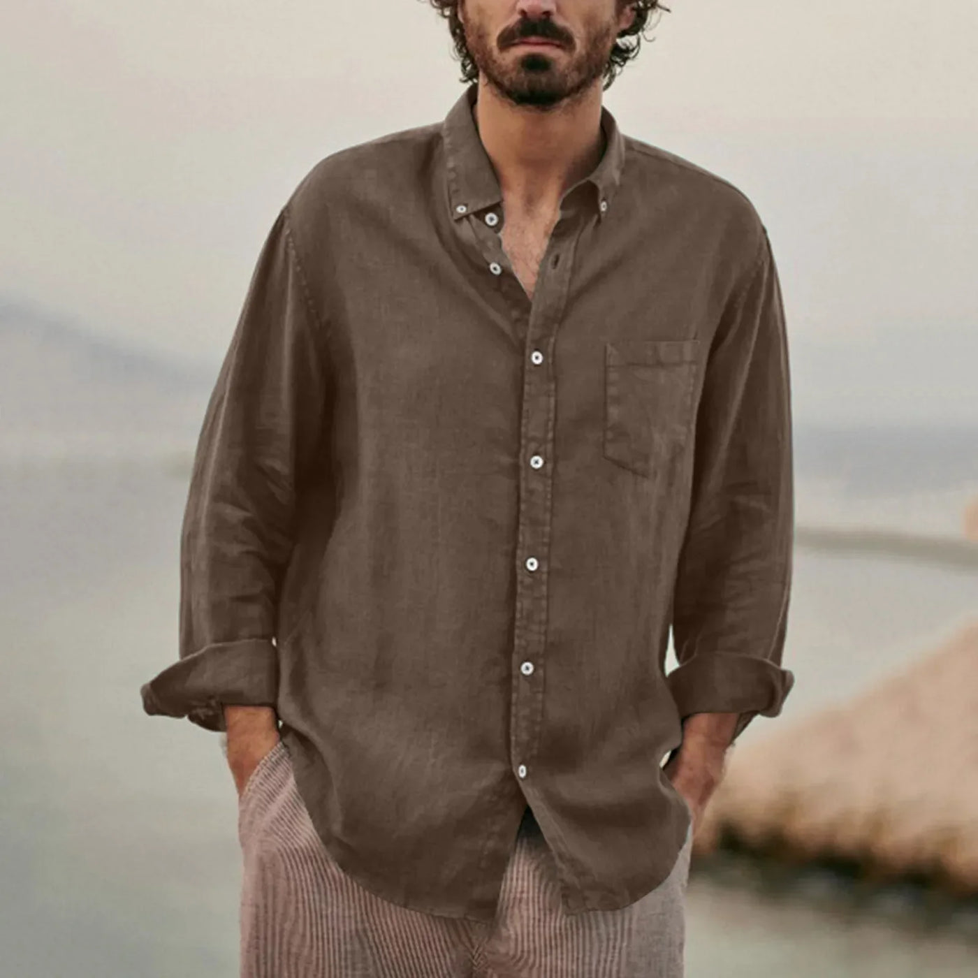 Nathan™ | Linned Skjorte
