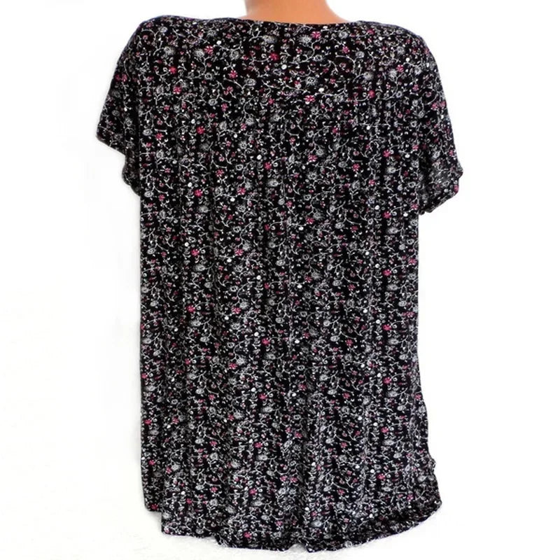 Sommerbluse med Blomsterprint | Olsen & Olsen™