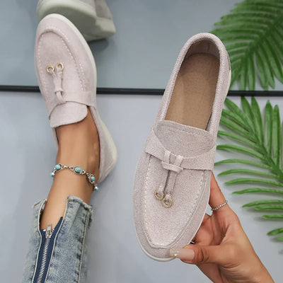 Moccasiner Mila i Blødt Bomuld