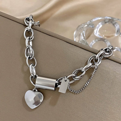 Opmuntrende Chunky Armbånd | Hvidguld 18k
