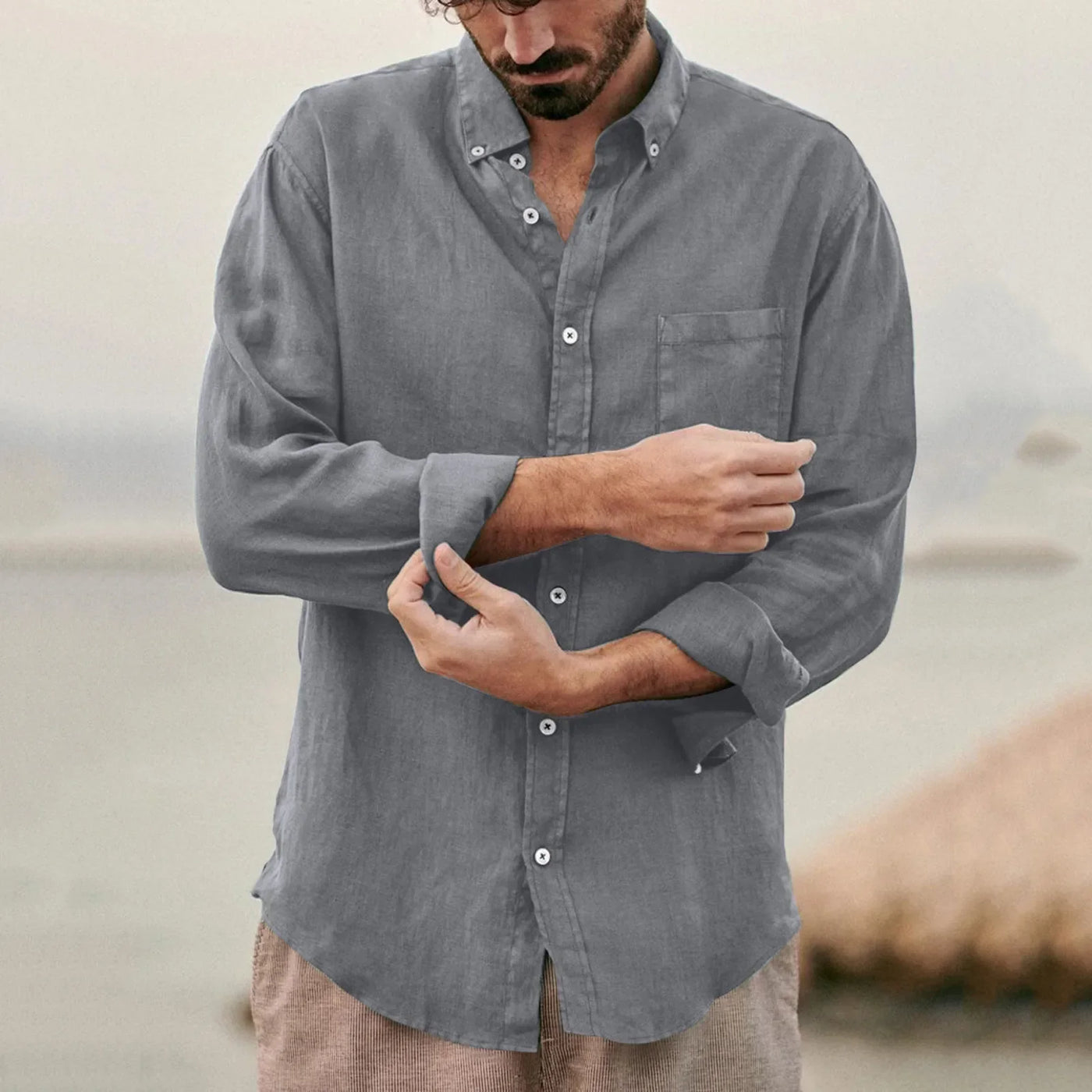Nathan™ | Linned Skjorte