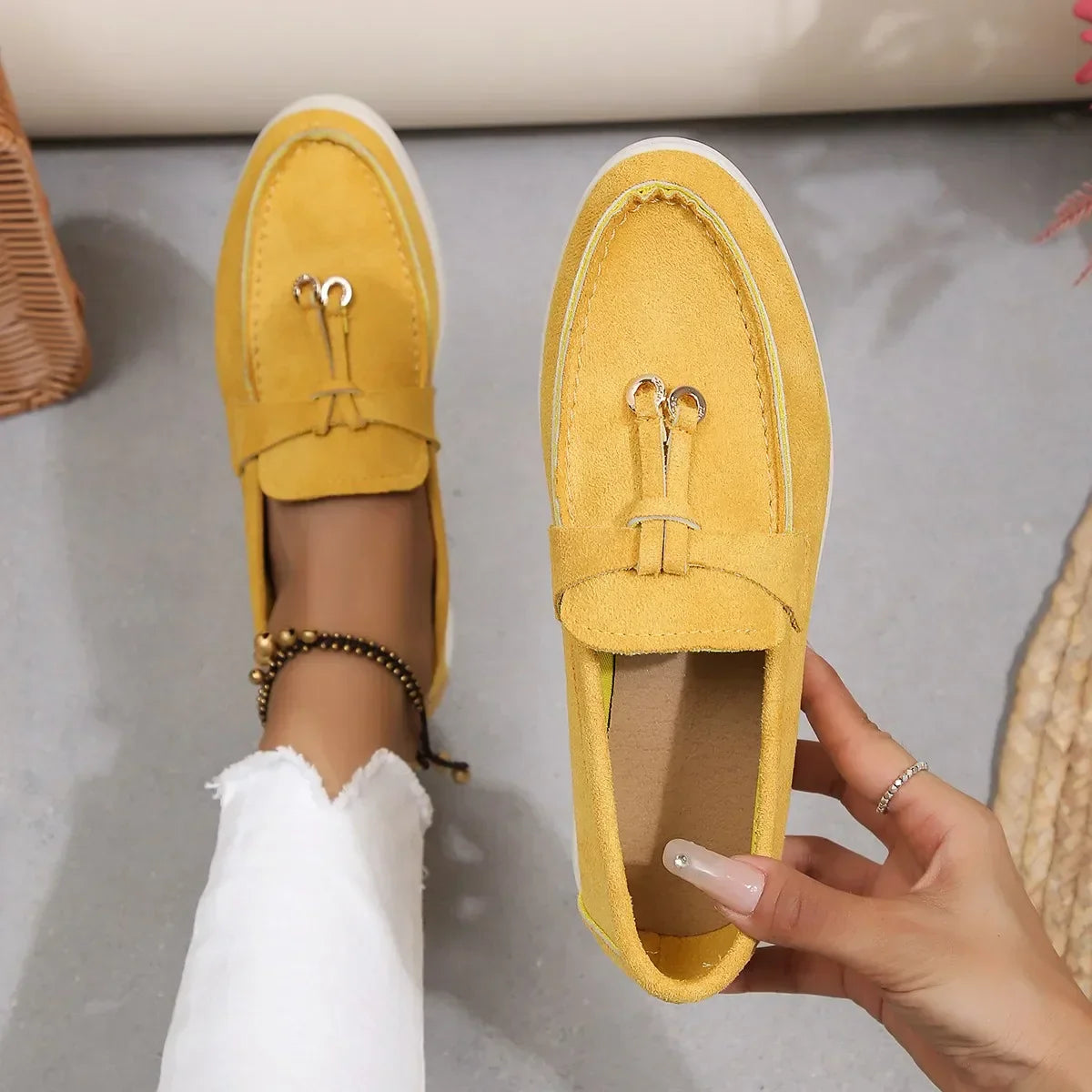 Moccasiner Mila i Blødt Bomuld