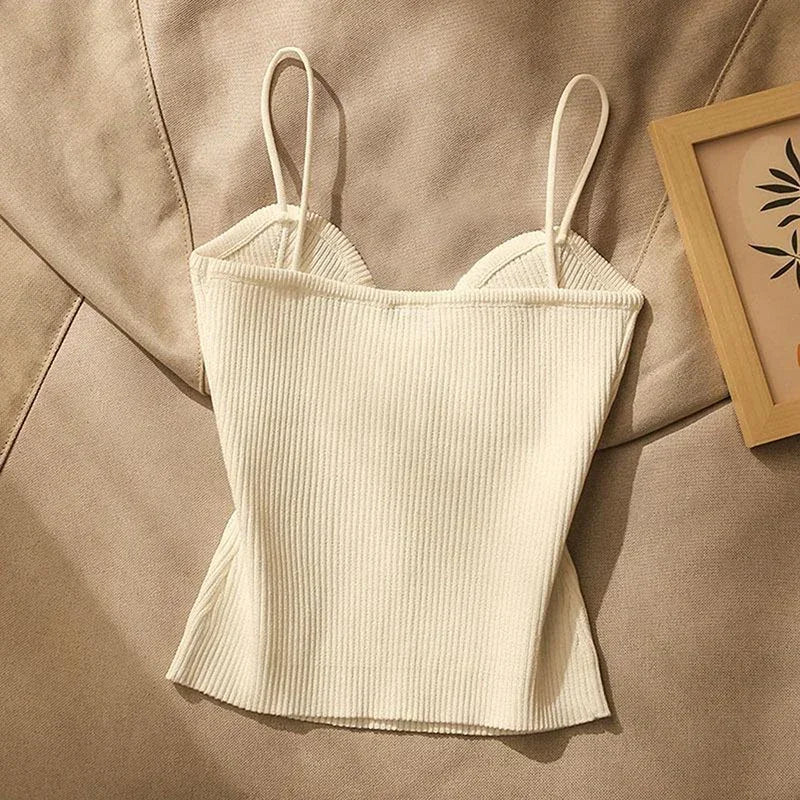 Attraktiv Strik Crop Top