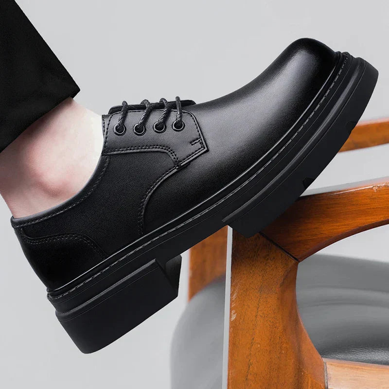 MASON™ | LUKSURIØSE LÆDERSKO MED PLATFORMSÅL