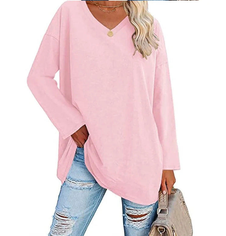 Oversized V-Hals Langærmet Trøje | Olsen & Olsen™