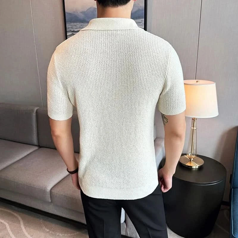 Mandlig V-Udskæring Polo T-shirt Jeremy™ | Olsen & Olsen - DK
