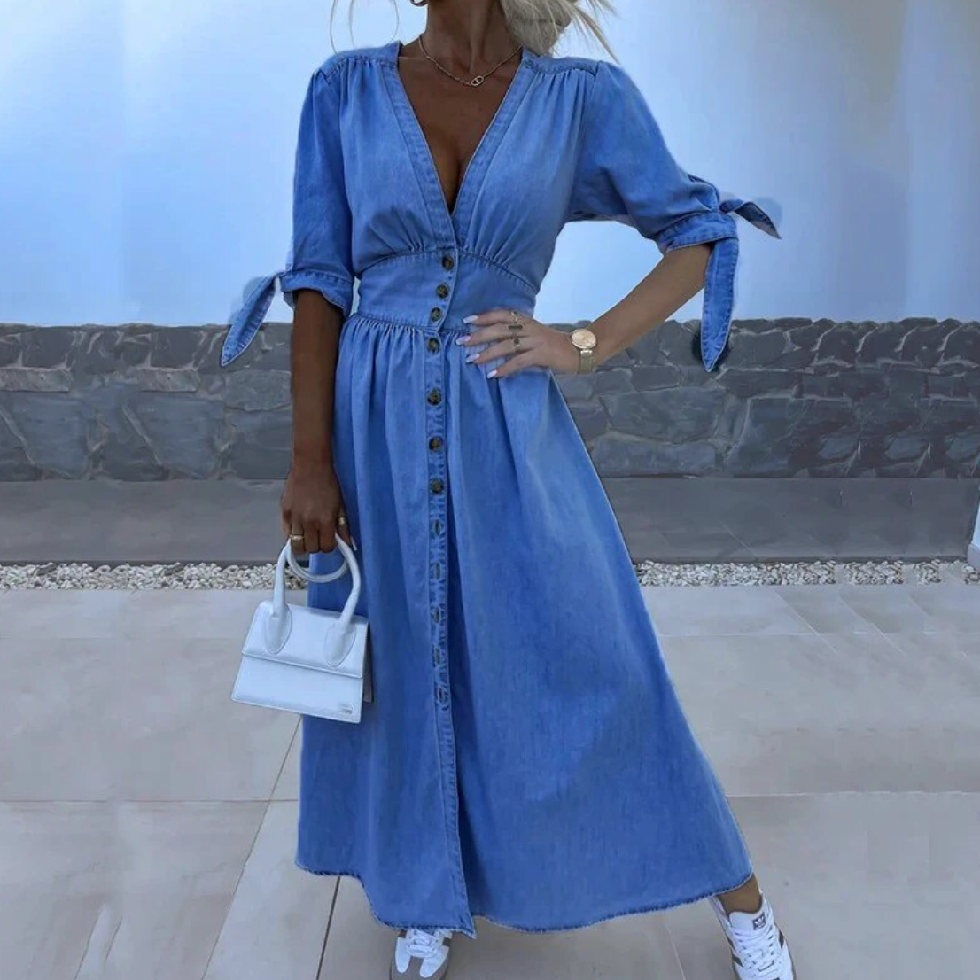 Jelke™ | Chic Denim Damekjole