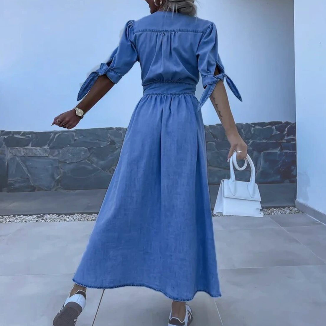 Jelke™ | Chic Denim Damekjole