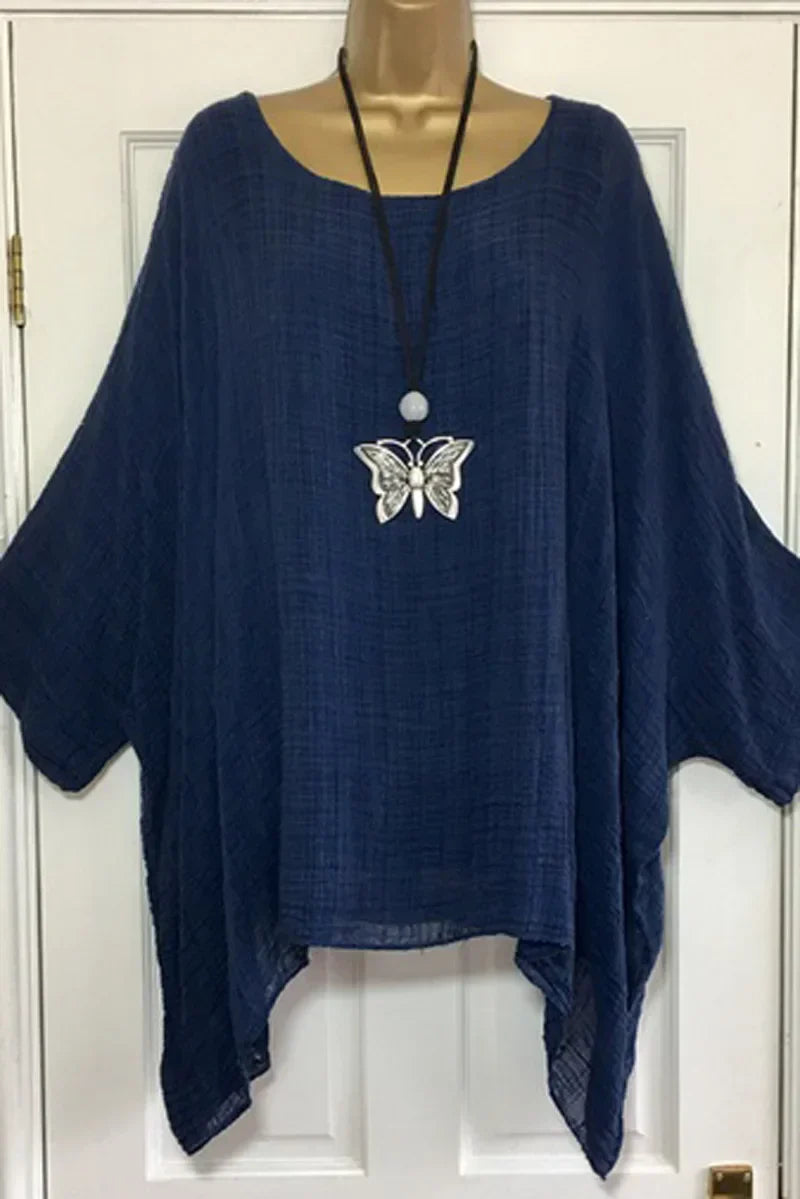 Oversize Boheme Bluse med Flagermusærmer | Olsen & Olsen™
