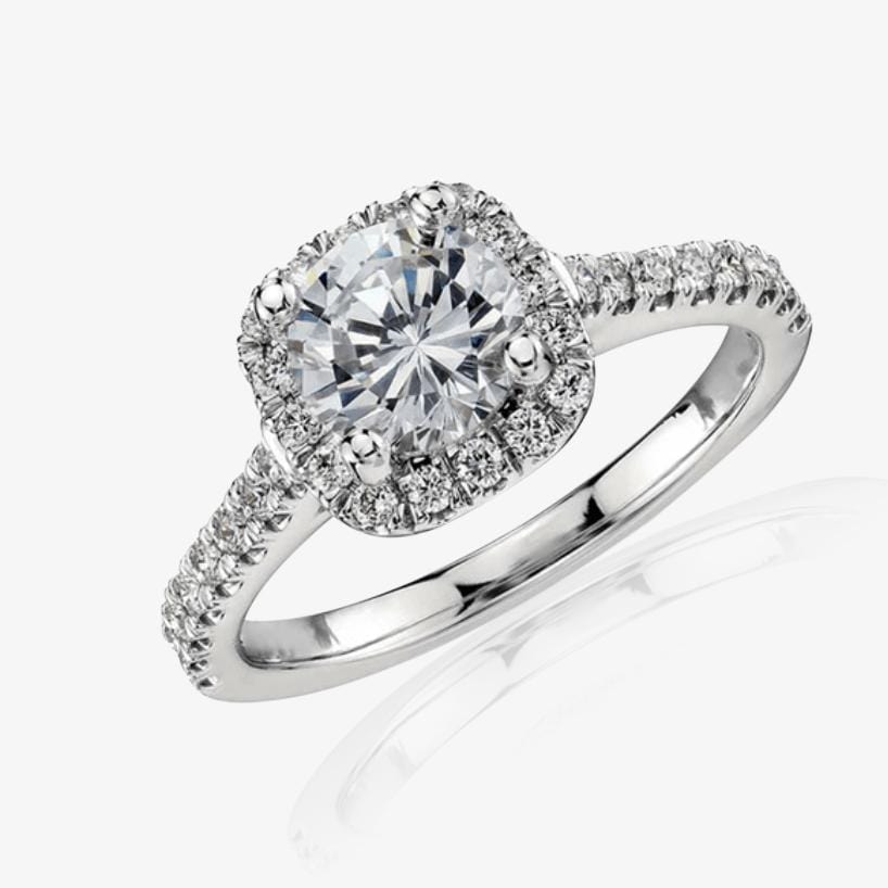 Zinnia Valeriani Ring | Hvidguld