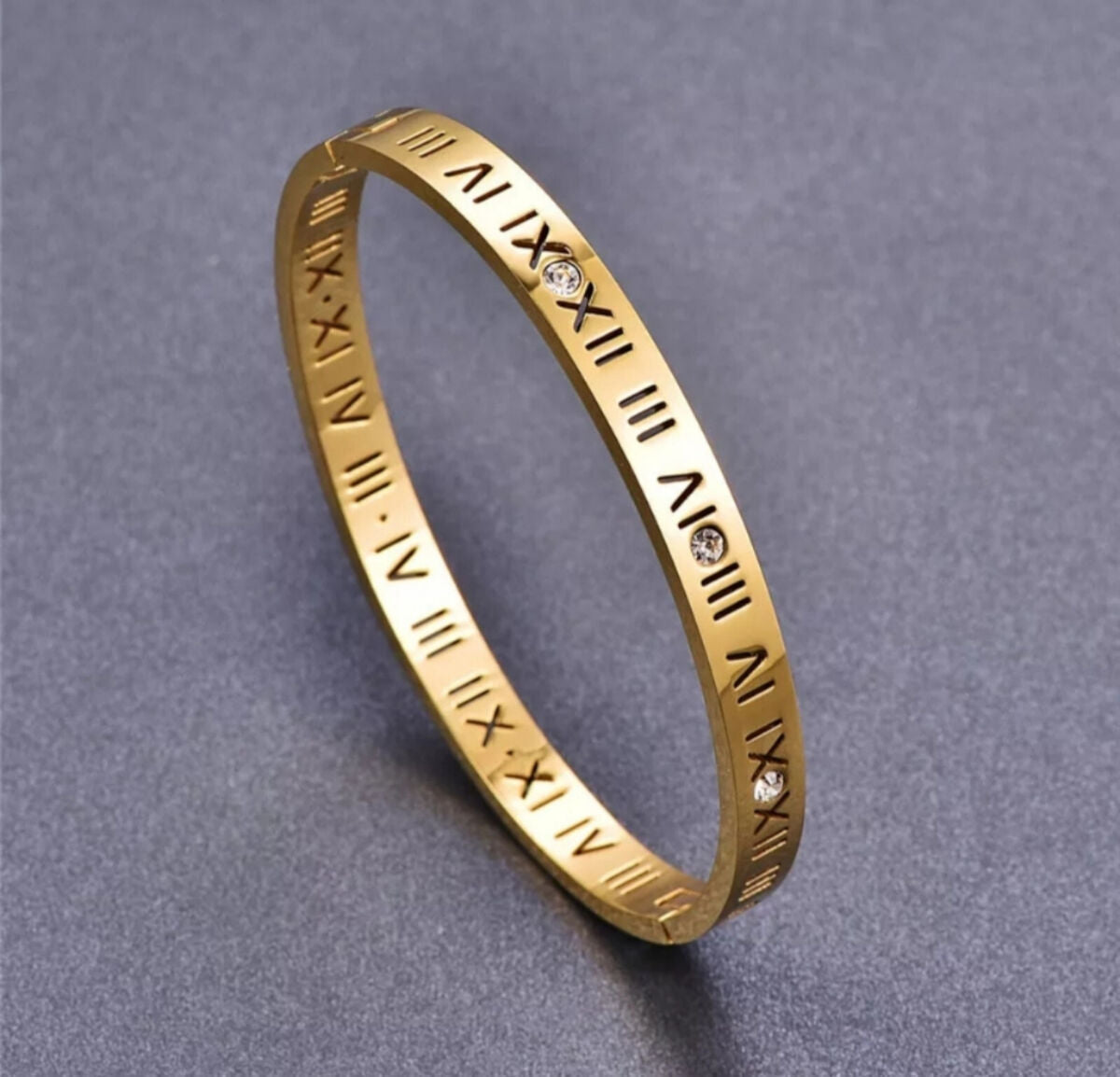 Romersk Tal Titanium Armbånd