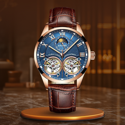 Tourbillon Design Forretnings Mekanisk Ur