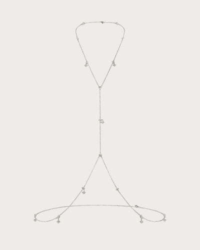 Twinkle Body Chain I Sølv