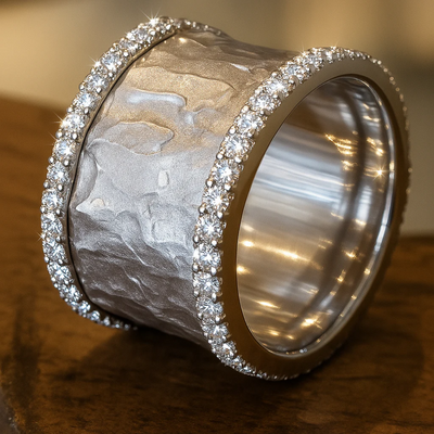 VINTAGE SØLVZIRKONIA RING