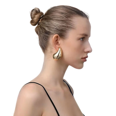 Teardrop Øreringe Sandra | 18k Guld