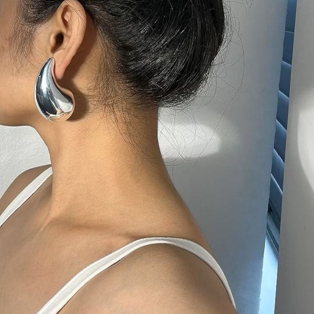 Teardrop Øreringe Sandra | 18k Guld
