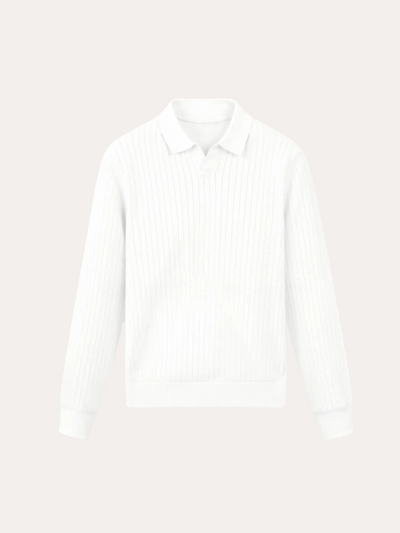 Stripet Polo Med Lange Ærmer