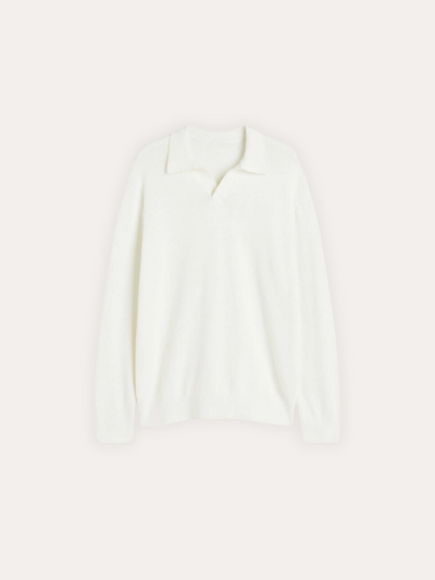 Uld Polo Med Lange Ærmer