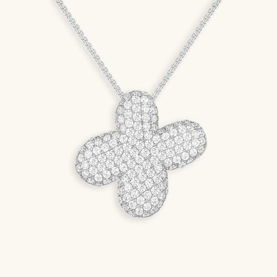 Navnesmykke Bubble med diamant | 18k Guld