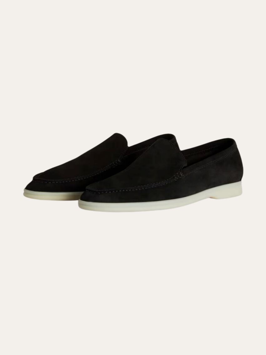 Finslebet Suede Loafers – Sort